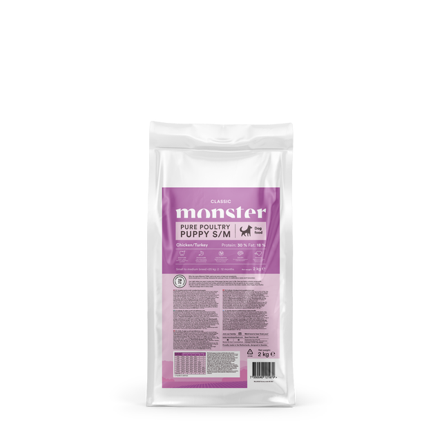 Monster Dog Classic Puppy Pure Poultry S/M