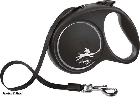 flexi BLACK DESIGN, band, M: 5 m, svart