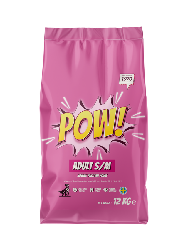 POW! Dog Adult S/M Pork