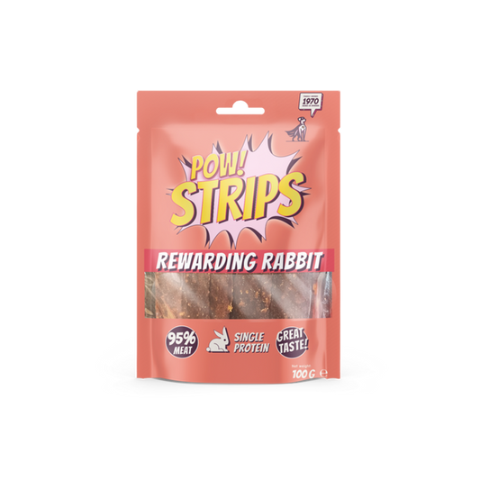 POW Strips Rewarding Rabbit 100g