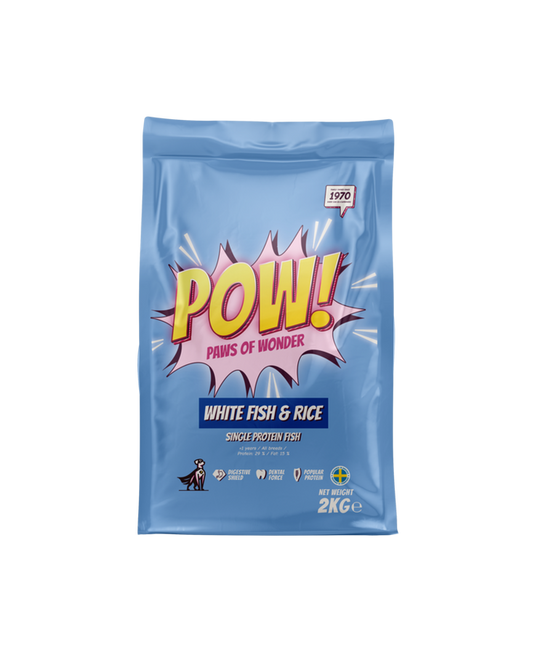 POW! Dog Adult White Fish