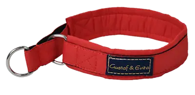 Gustaf & Evita halsband Halvstryp Röd
