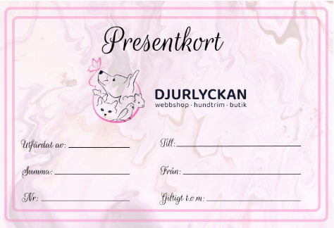 Djurlyckan presentkort (digitalt)